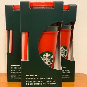 NWT Set of 5 Starbucks Holiday 2020 Cold Cups